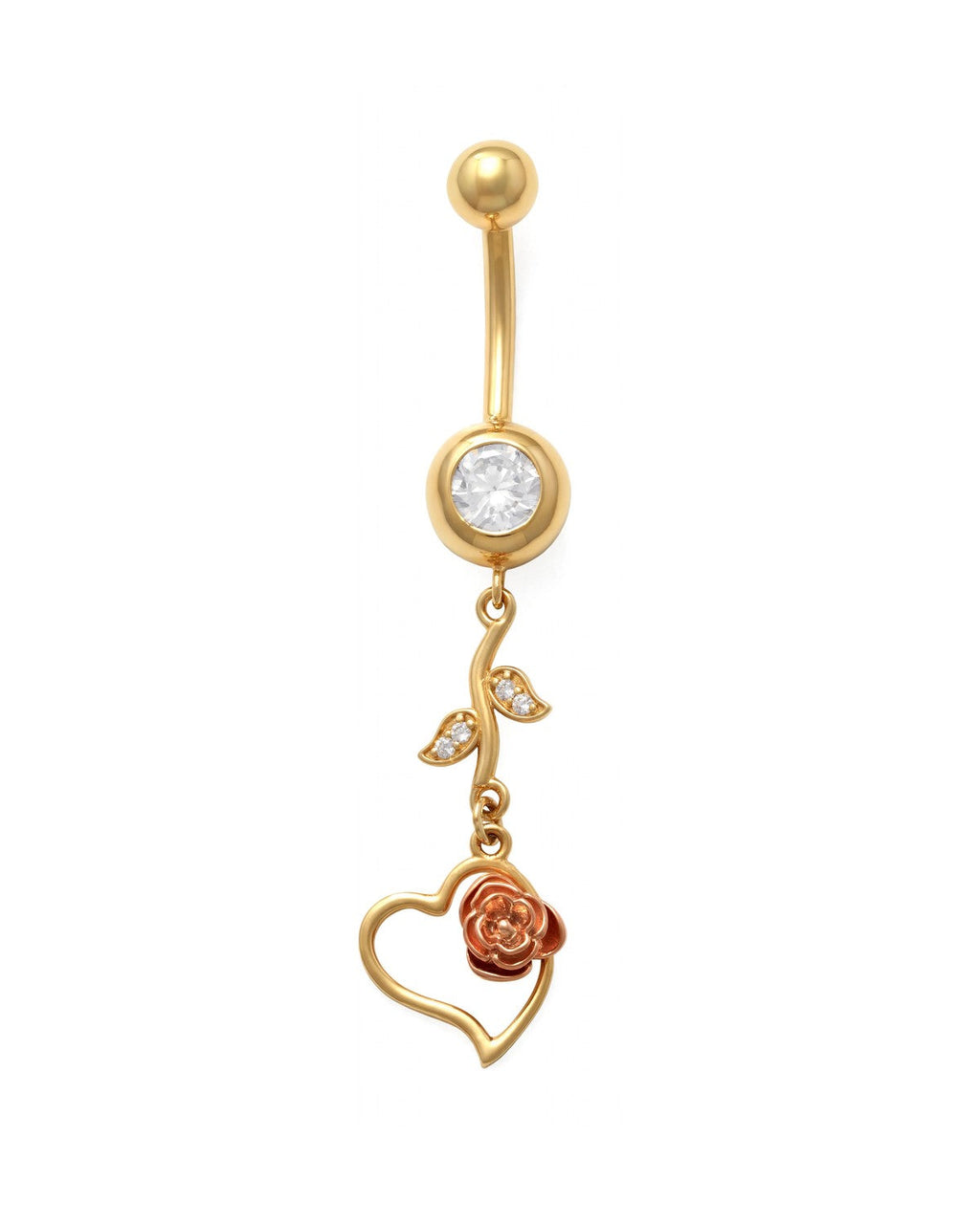 14K Yellow Gold Belly Ring BO23-21
