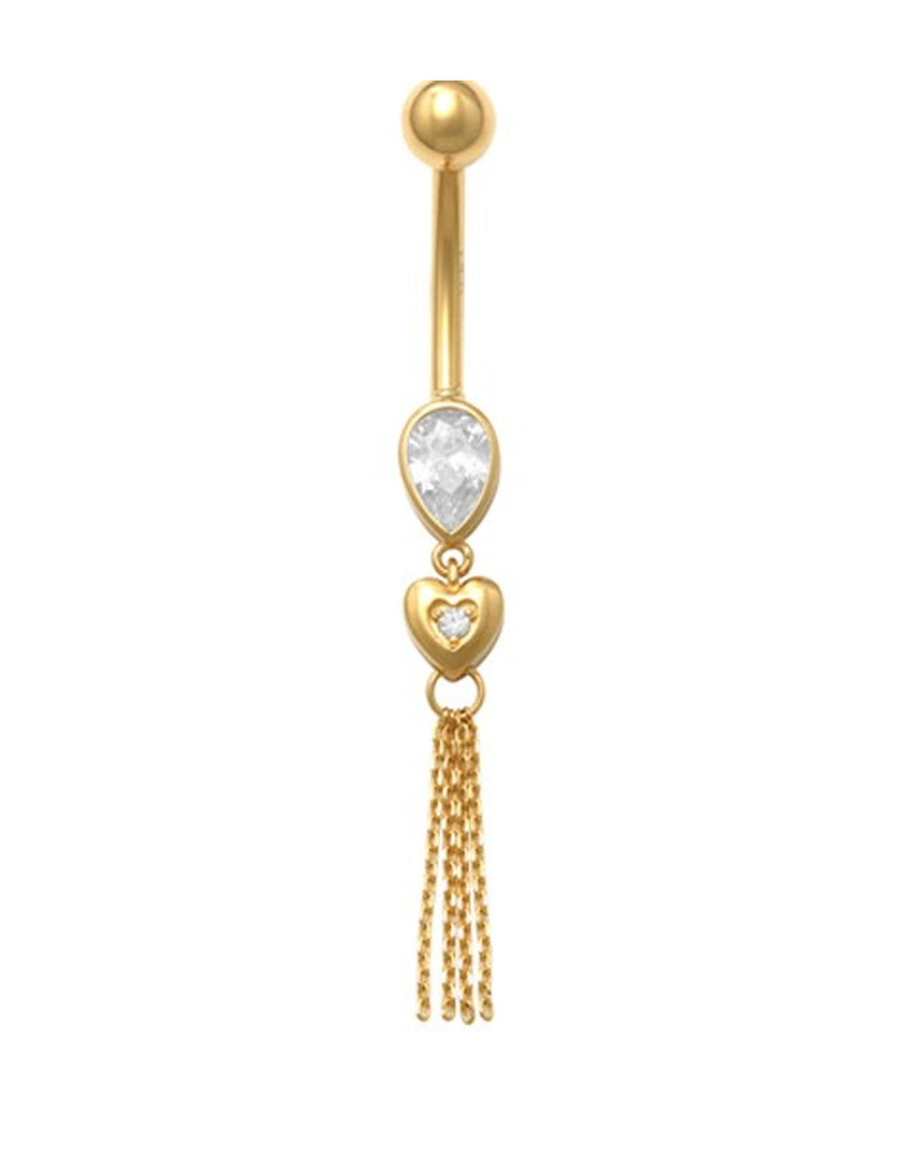 14K Yellow Gold Belly Ring BO23-25