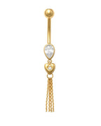 14K Yellow Gold Belly Ring BO23-25