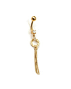 14K Yellow Gold Belly Ring BO23-32
