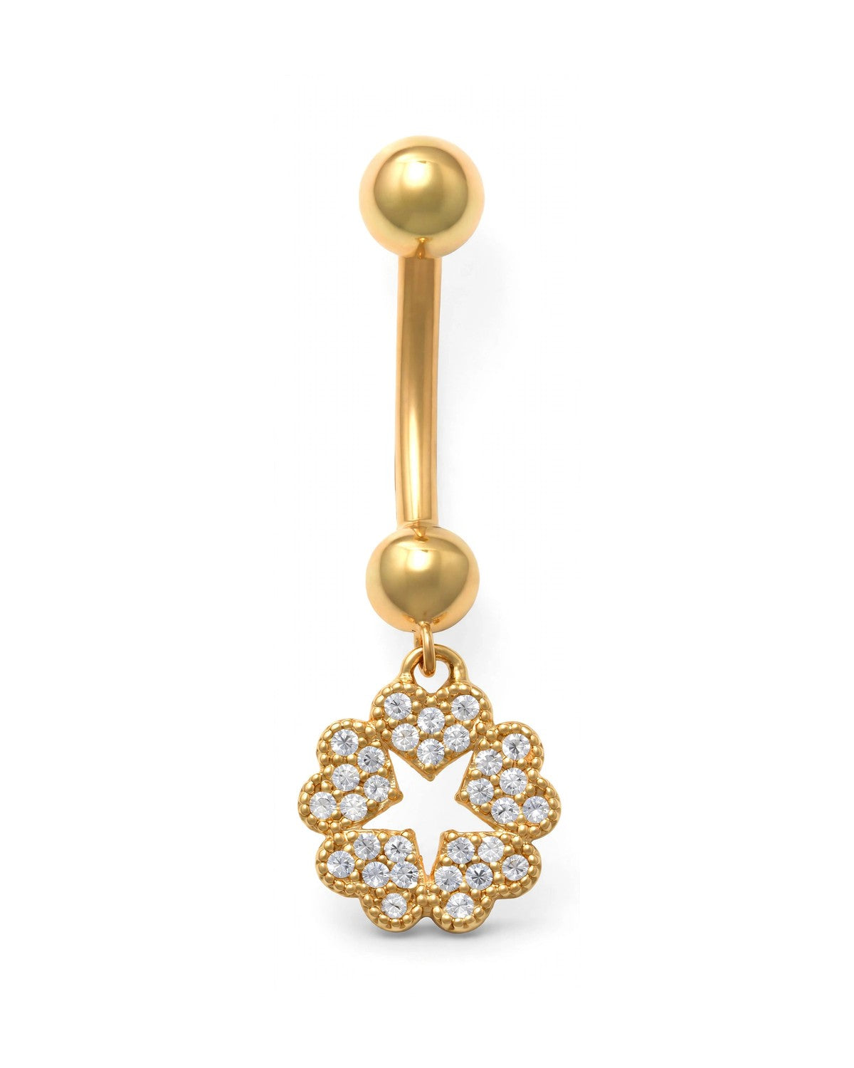 14K Yellow Gold Belly Ring BO23-33
