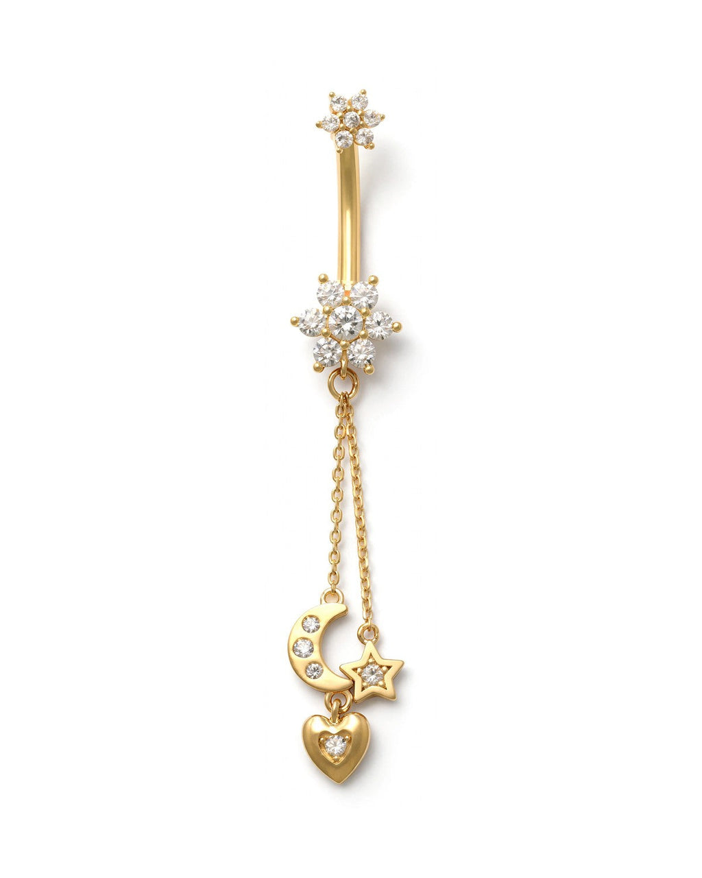 14K Yellow Gold Belly Ring BO23-48
