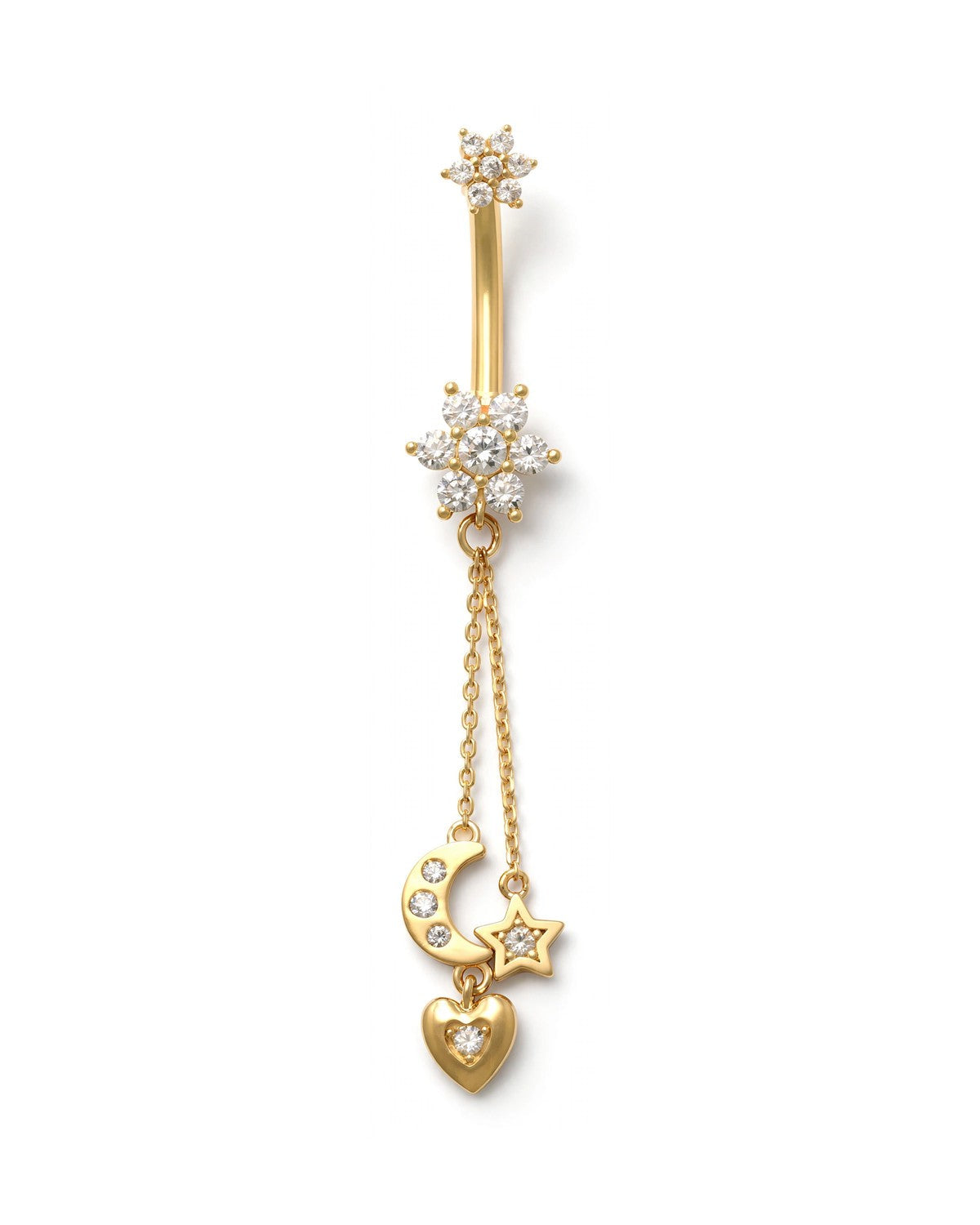 14K Yellow Gold Belly Ring BO23-48