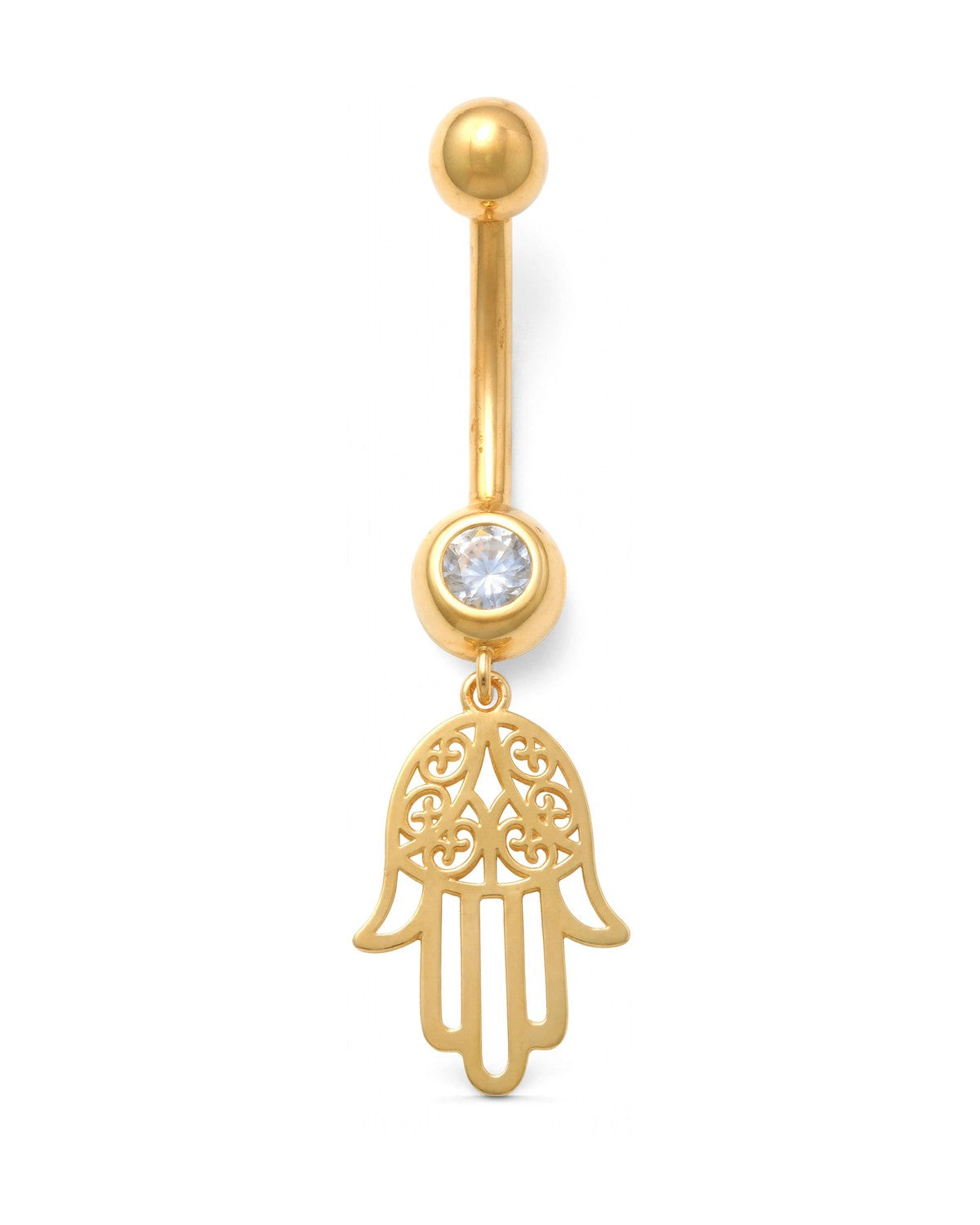 14K Yellow Gold Belly Ring BO23-52