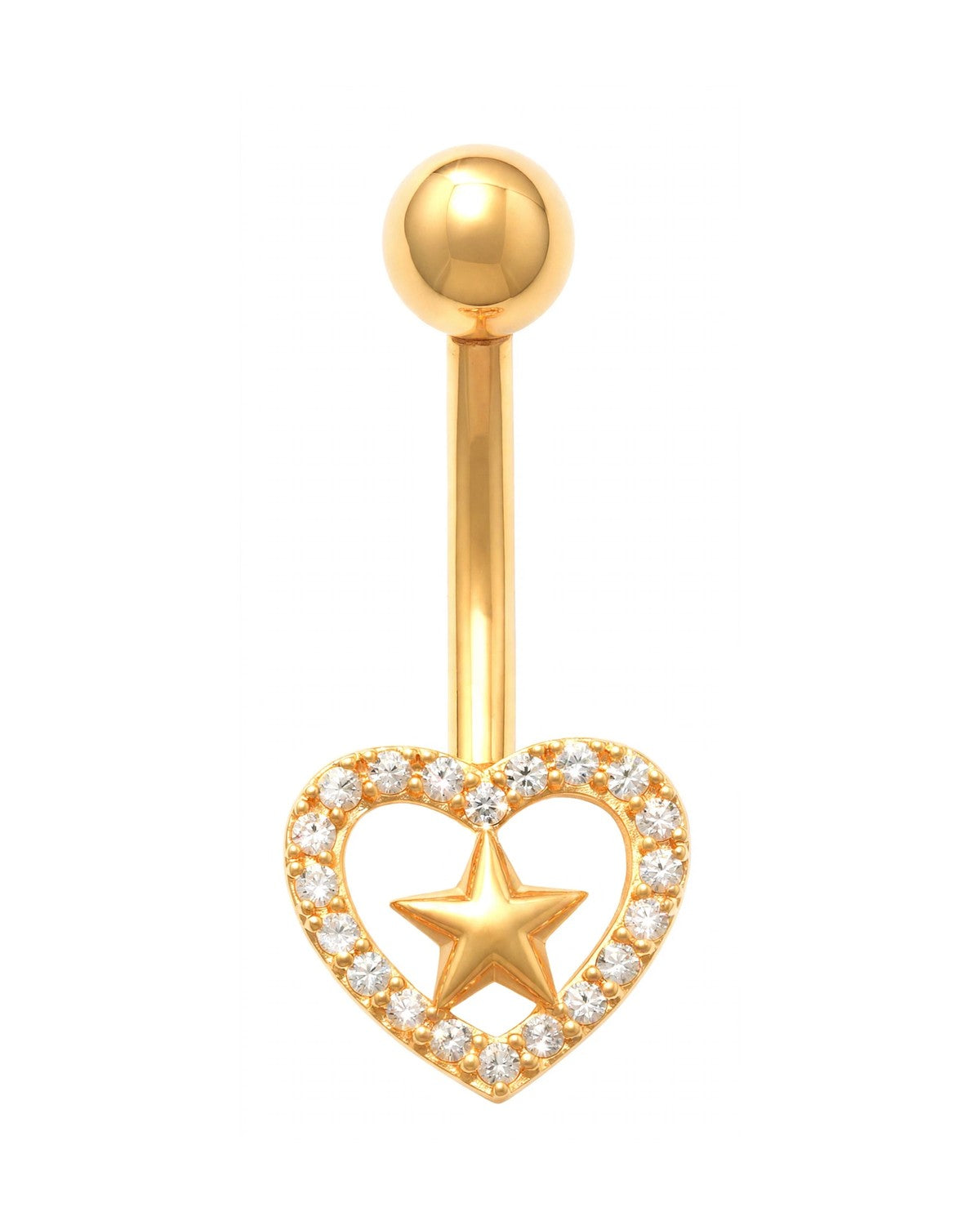 14K Yellow Gold Belly Ring BO23-56