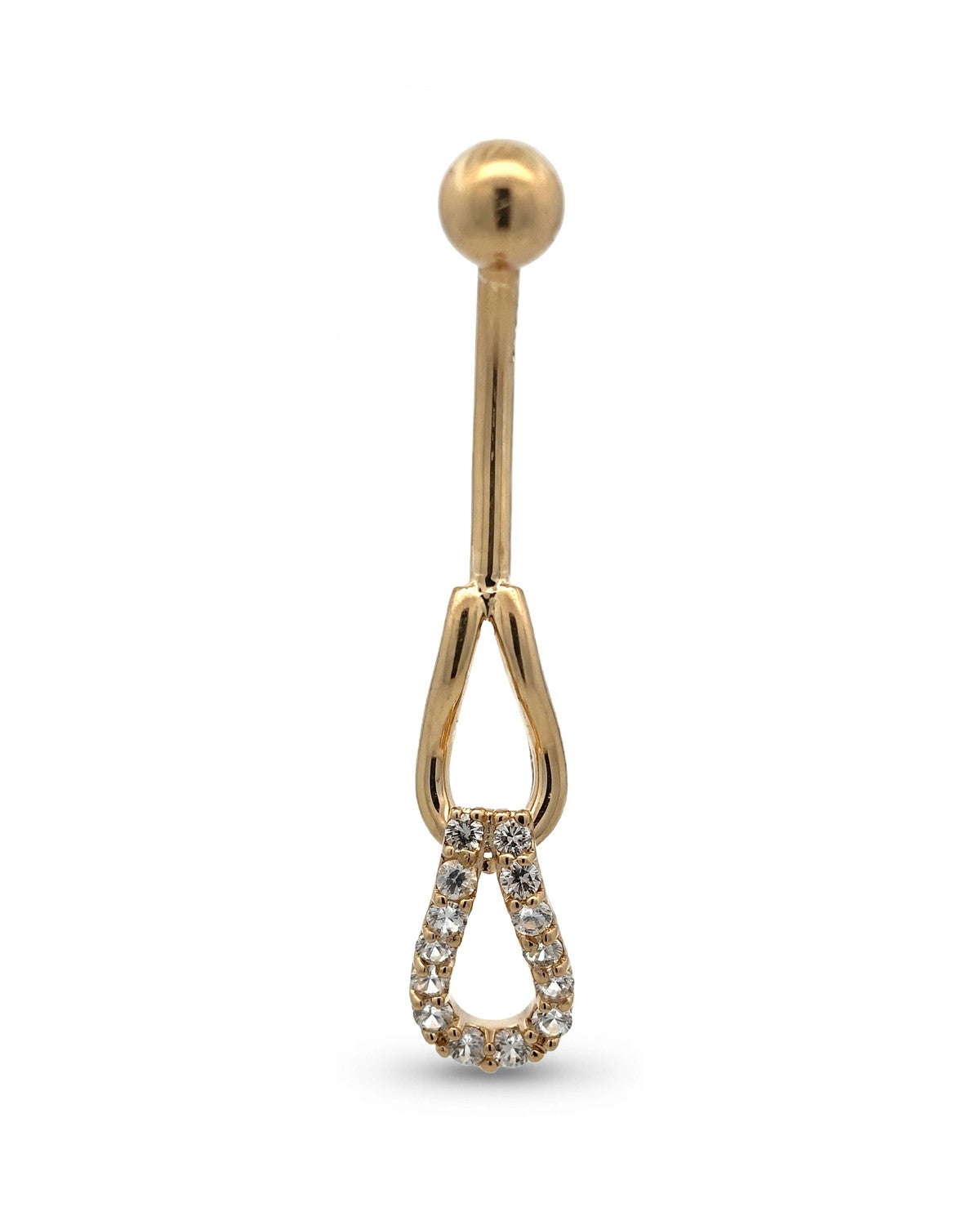 14K Yellow Gold Belly Ring BO23-75