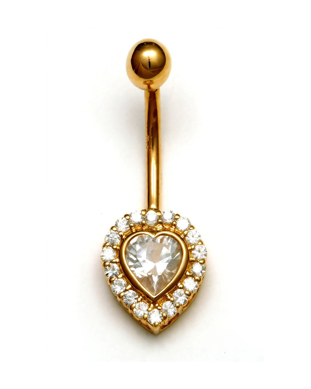 14K Yellow Gold Belly Ring BO6037
