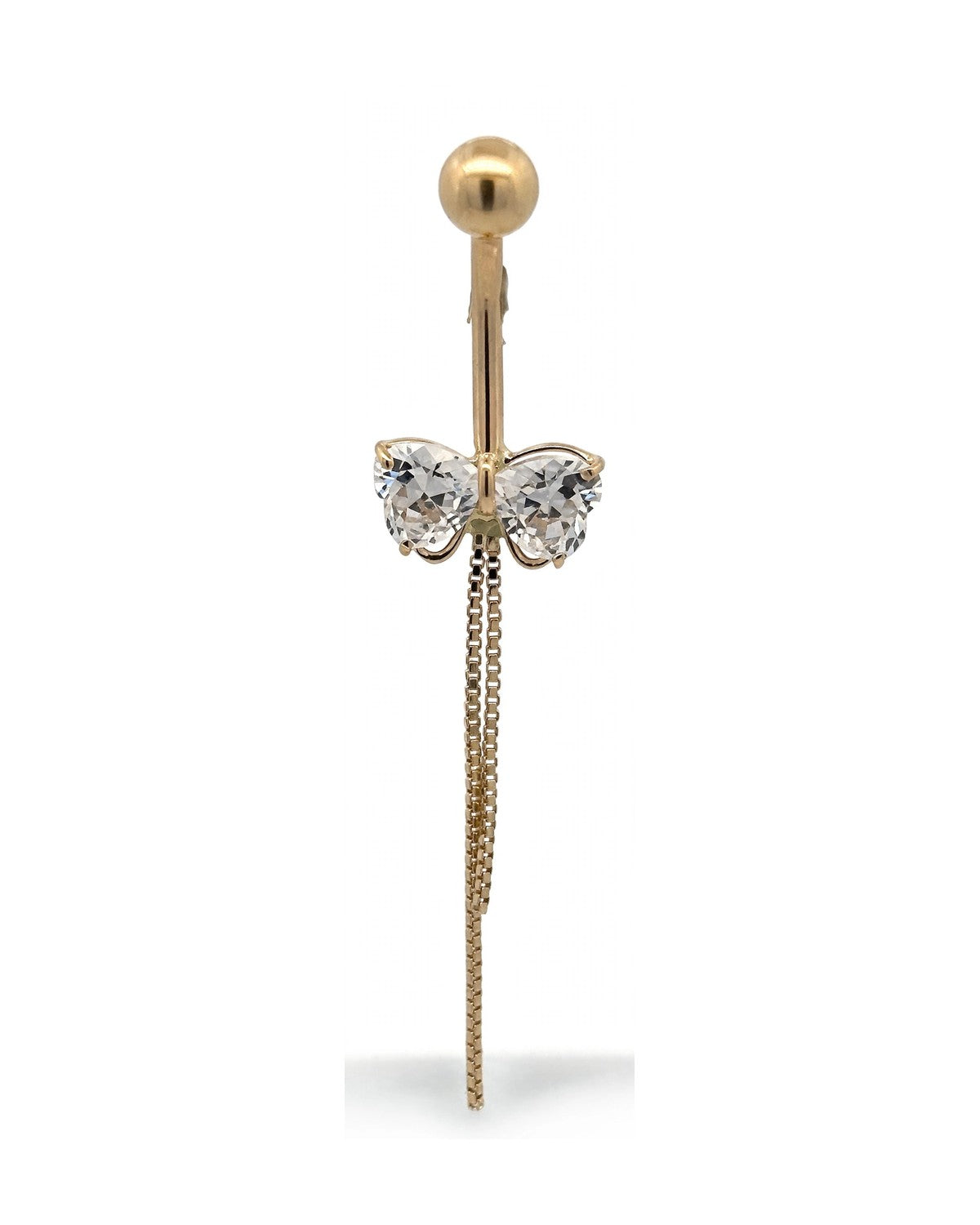 14K Yellow Gold Belly Ring BO6079