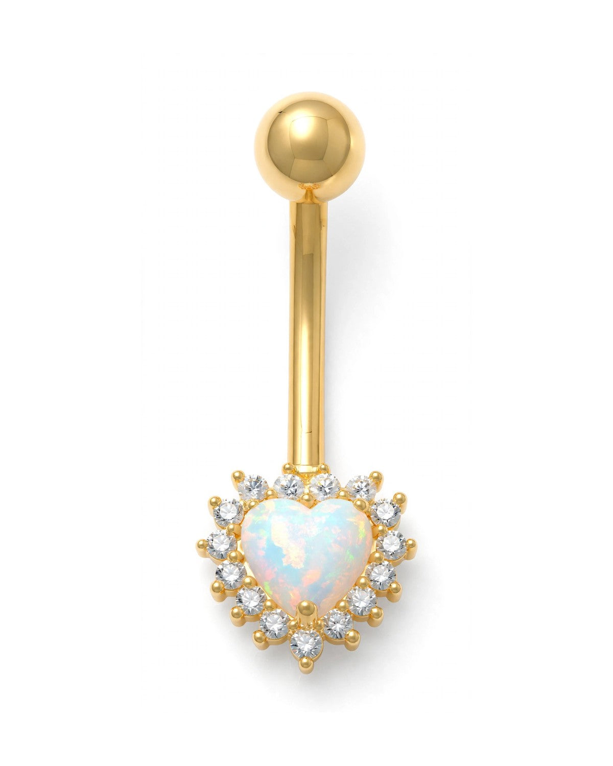 14K Yellow Gold Belly Ring BO6754-SOP