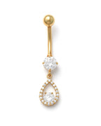 14K Yellow Gold Classic Belly Ring (BO6755)