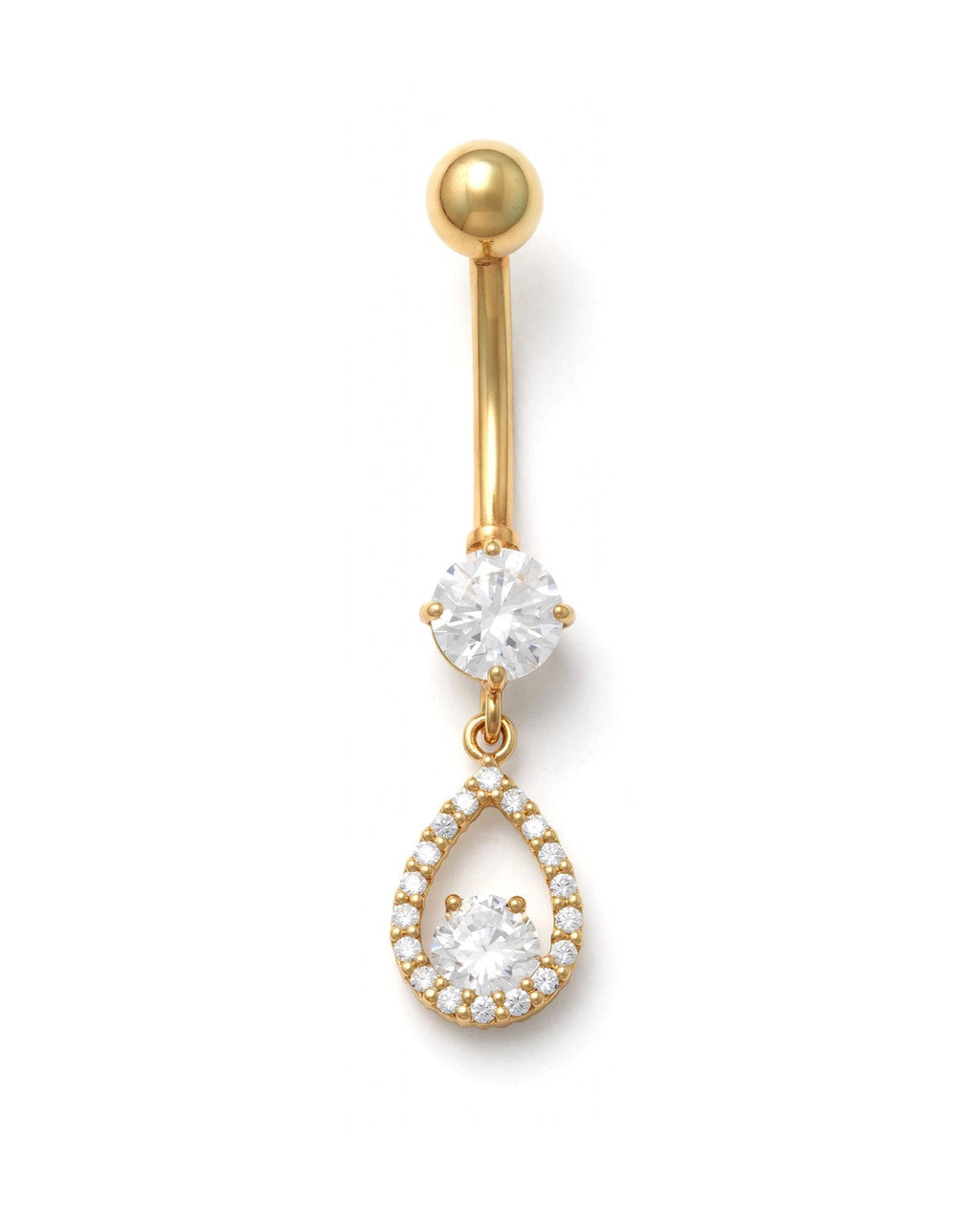 14K Yellow Gold Belly Ring BO6755