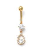 14K Yellow Gold Belly Ring BO6755