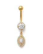 14K Yellow Gold Classic Belly Ring (BO6778)