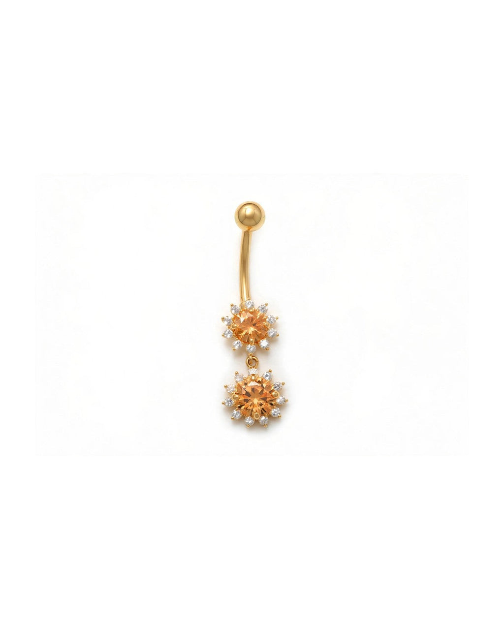 14K Yellow Gold Belly Ring BO6783