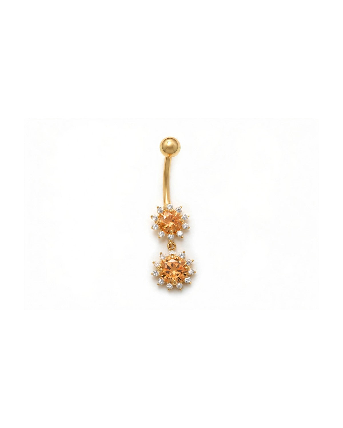 14K Yellow Gold Belly Ring BO6783