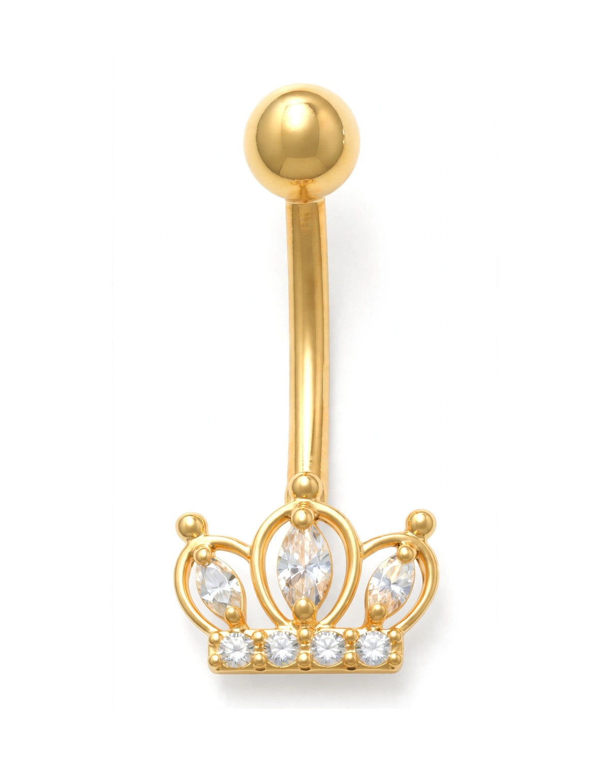 14K Yellow Gold Belly Ring BO6800