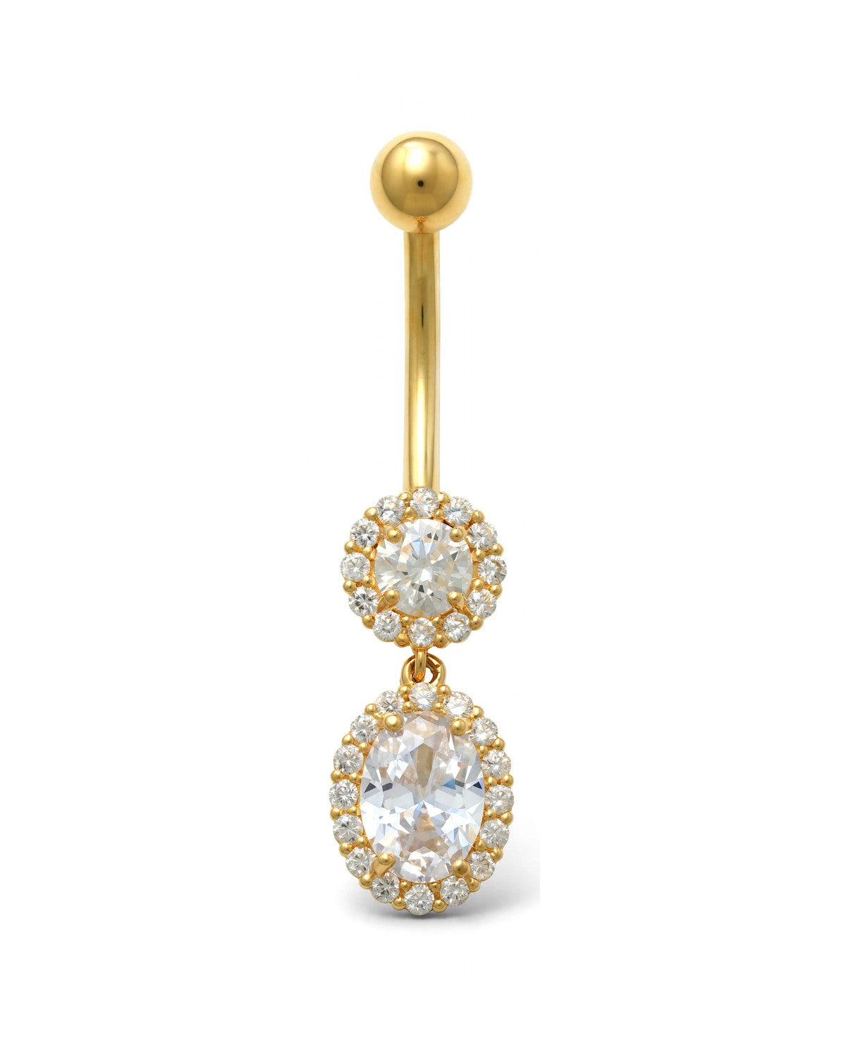 14K Yellow Gold Belly Ring BO6808