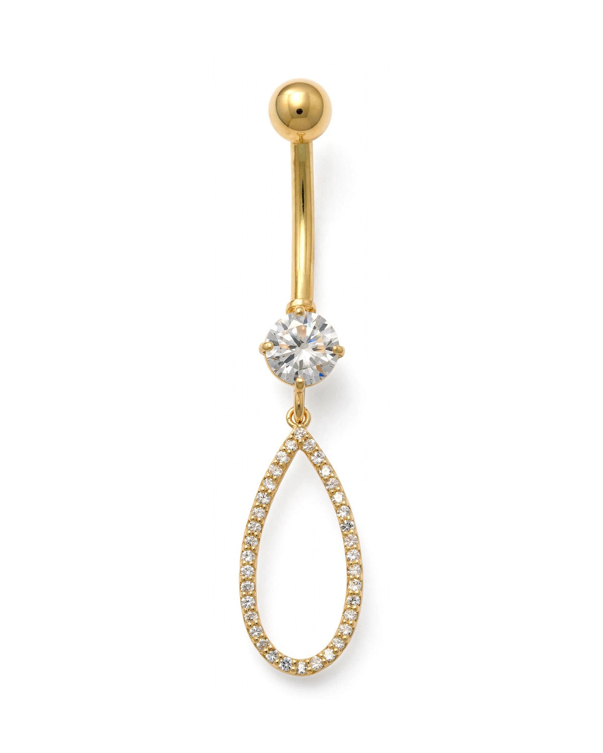 14K Yellow Gold Belly Ring BO6809