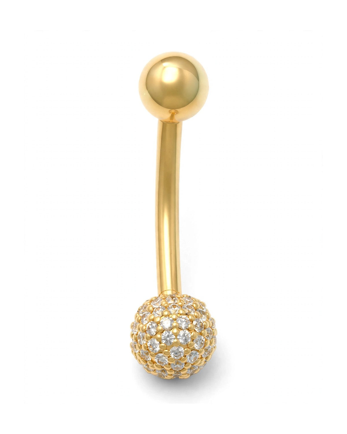 14K Yellow Gold Belly Ring BO6821