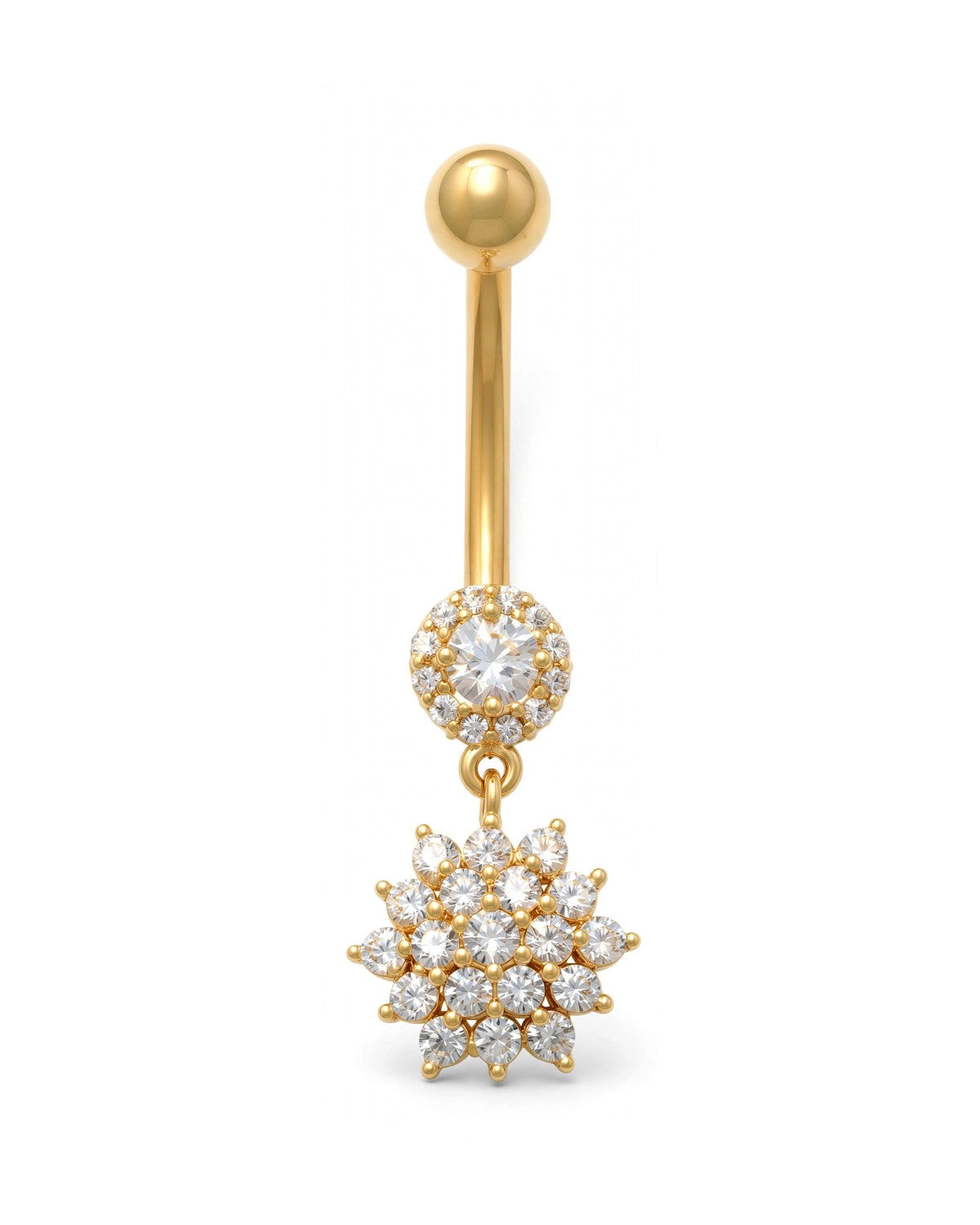 14K Yellow Gold Belly Ring BO6824