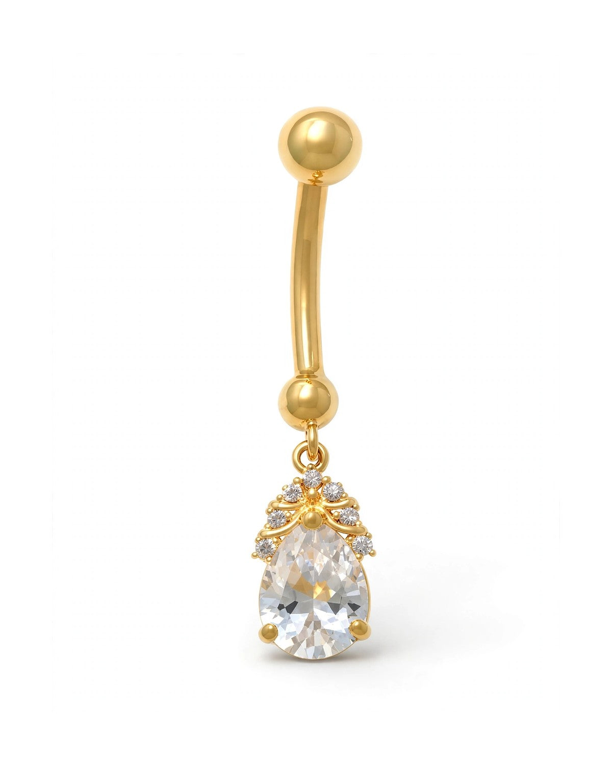 14K Yellow Gold Belly Ring BO6834