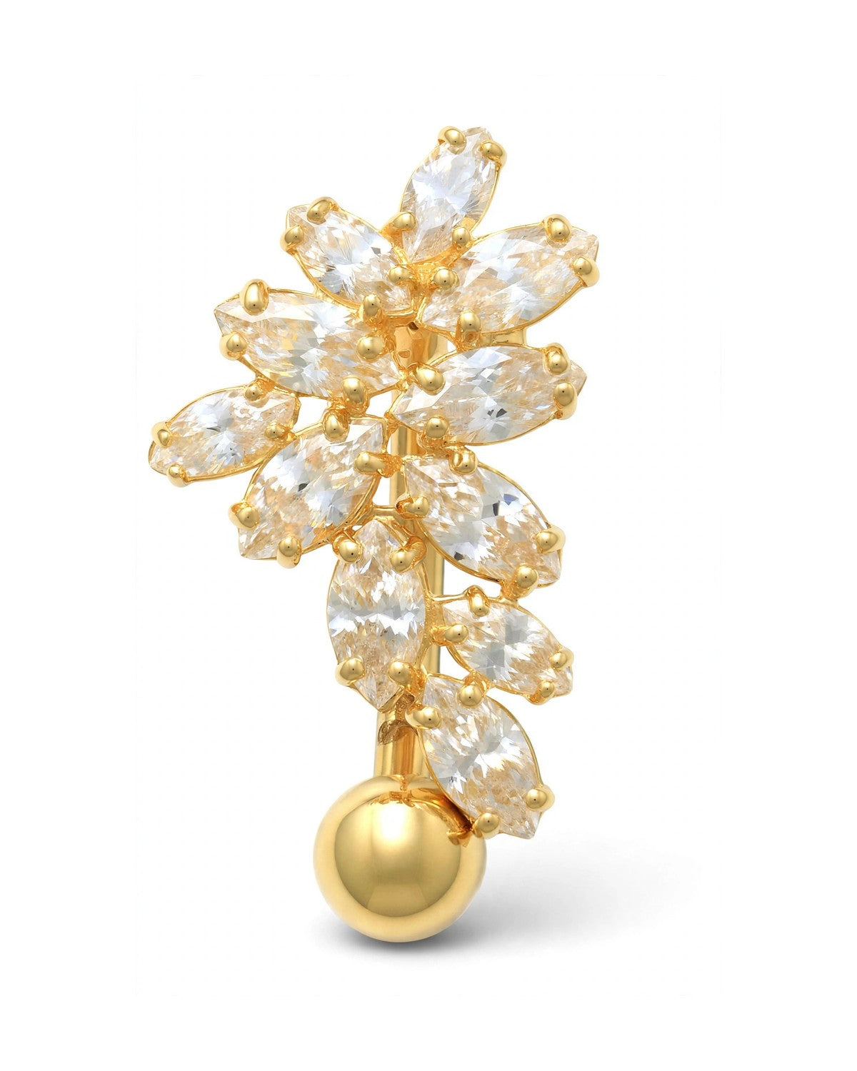 14K Yellow Gold Belly Ring BO6838