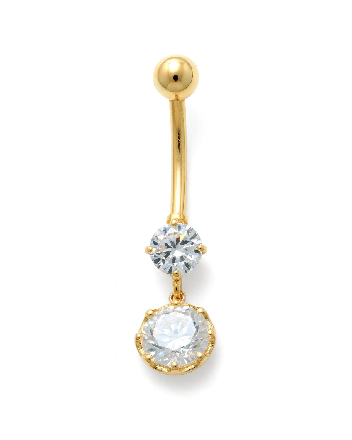 14K Yellow Gold Belly Ring BO6852