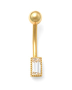 14K Yellow Gold Belly Ring BO6854
