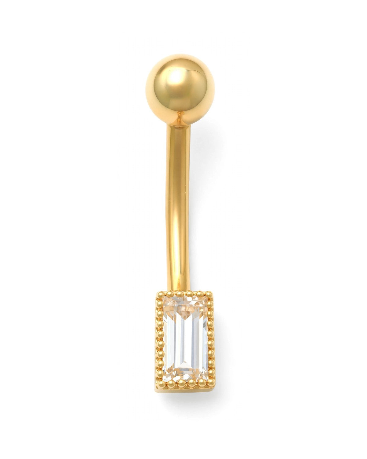 14K Yellow Gold Belly Ring BO6854