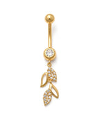 14K Yellow Gold Belly Ring BO6871