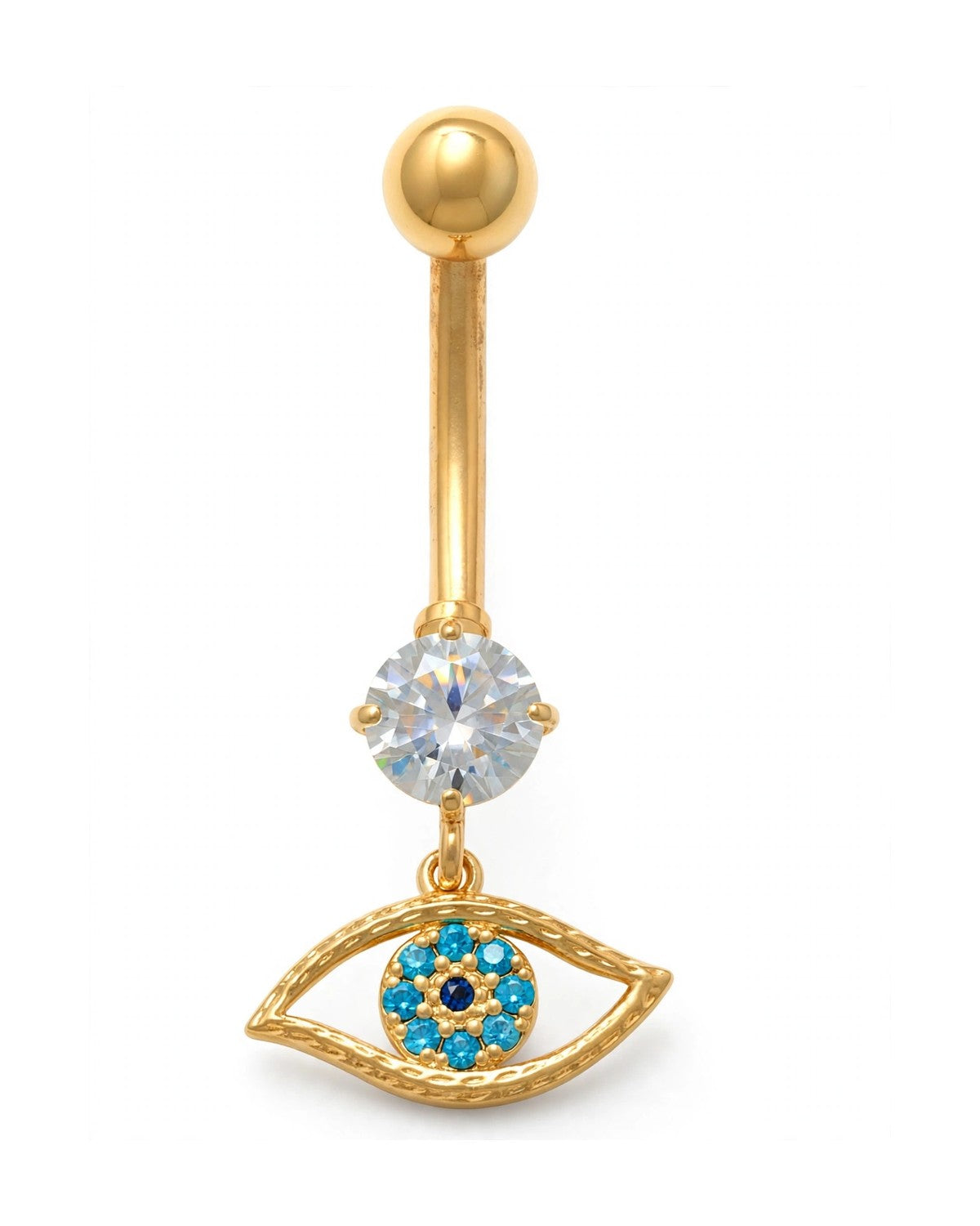 14K Yellow Gold Belly Ring BO6890