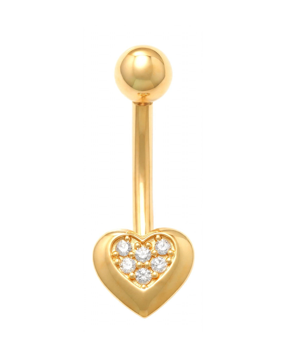 14K Yellow Gold Belly Ring BO6896