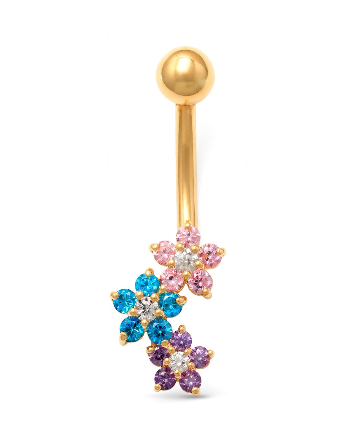 14K Yellow Gold Belly Ring BO6901