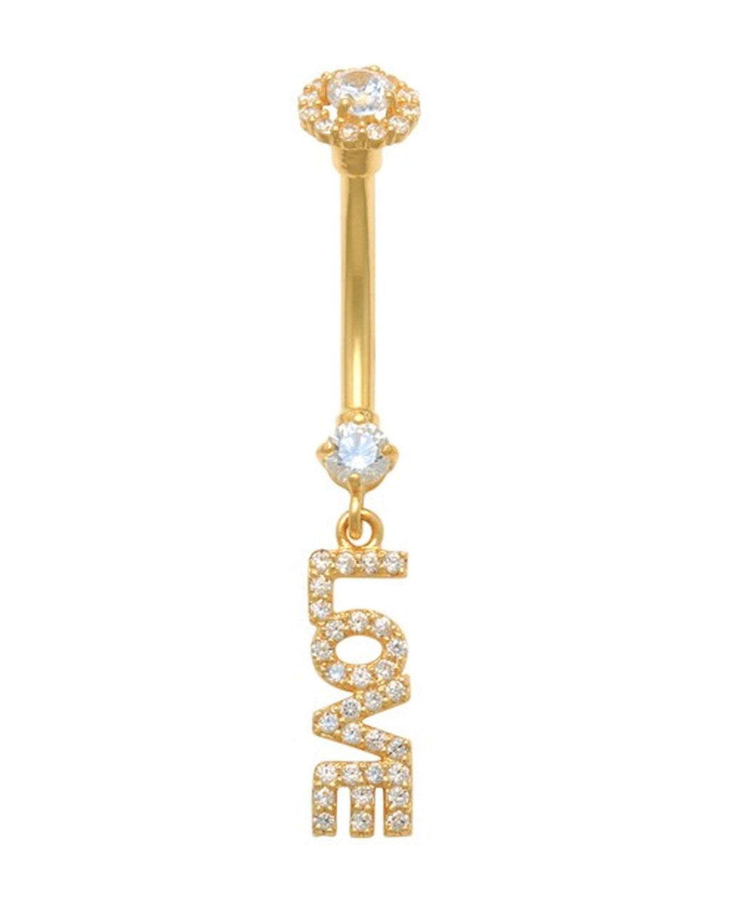 14K Yellow Gold Belly Ring BO6907