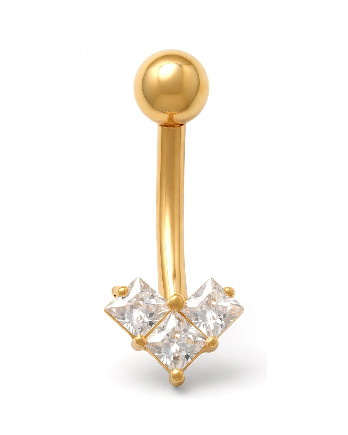 14K Yellow Gold Belly Ring BO6920