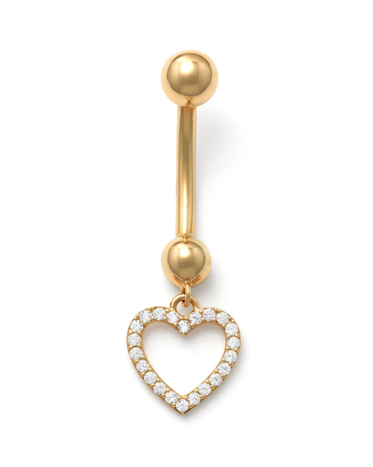 14K Yellow Gold Belly Ring BO6922