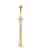 14K Yellow Gold Classic Belly Ring (BO6926)