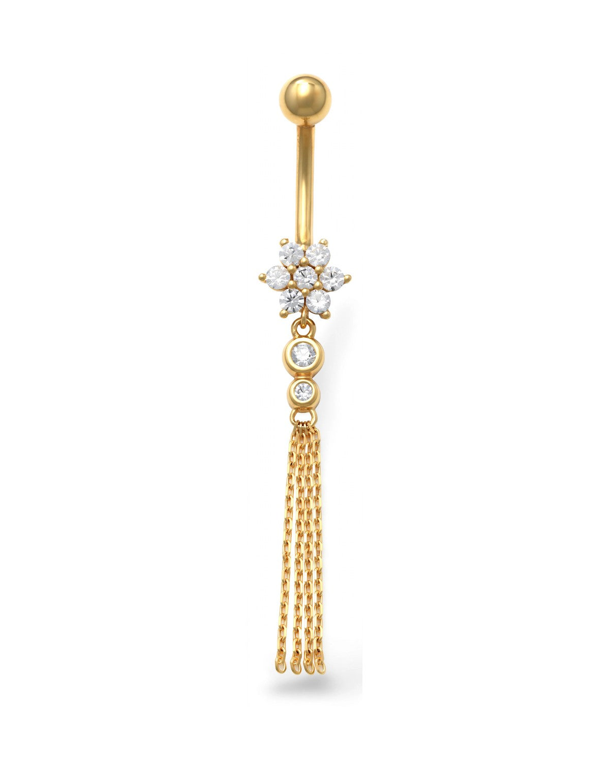 14K Yellow Gold Belly Ring BO6926