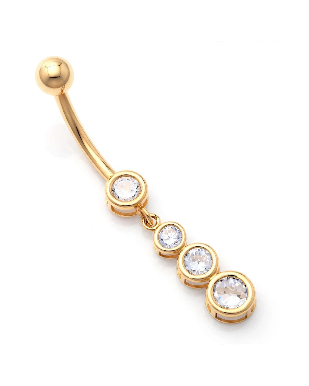 14K Yellow Gold Belly Ring BO9395