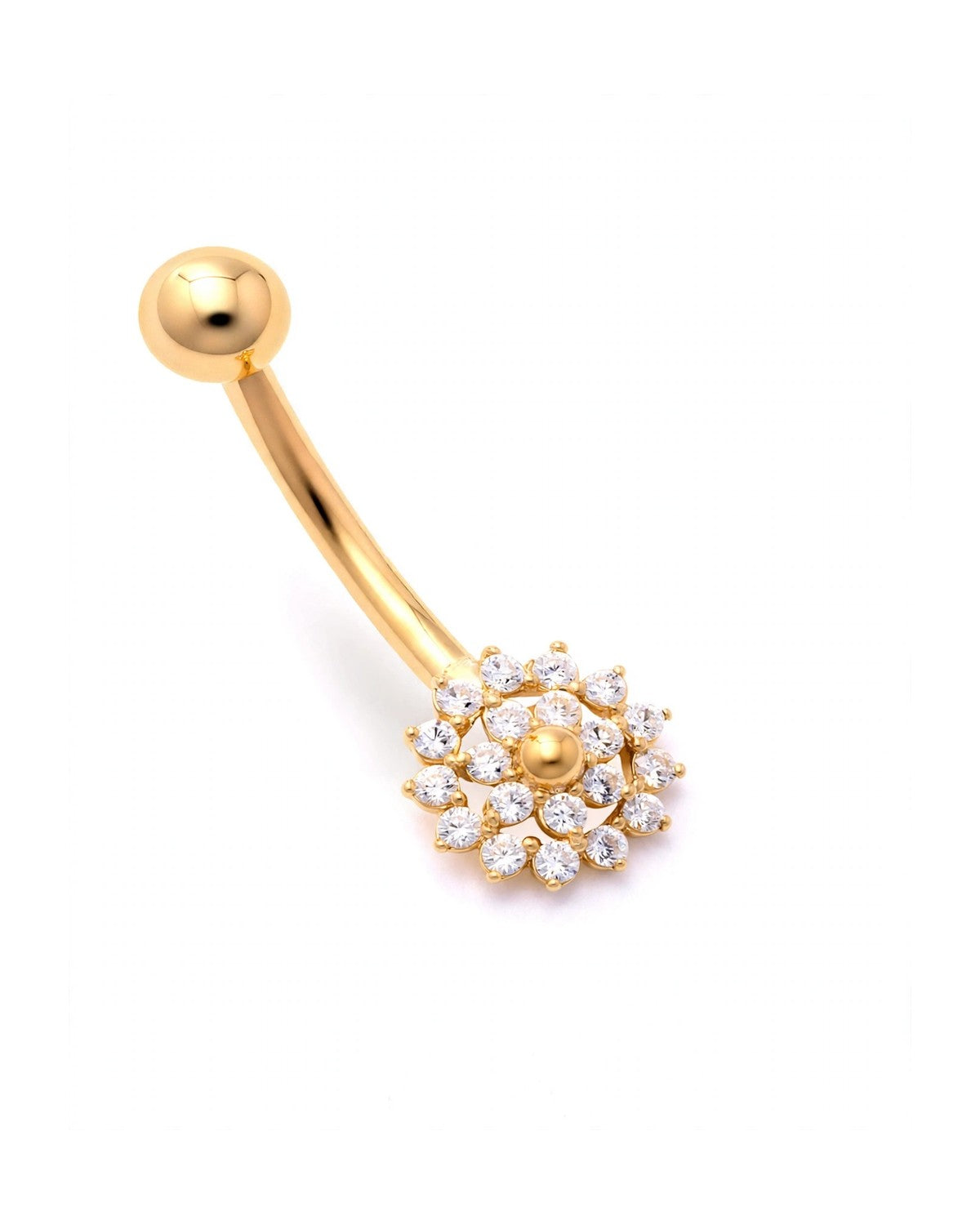 14K Yellow Gold Belly Ring BO9397