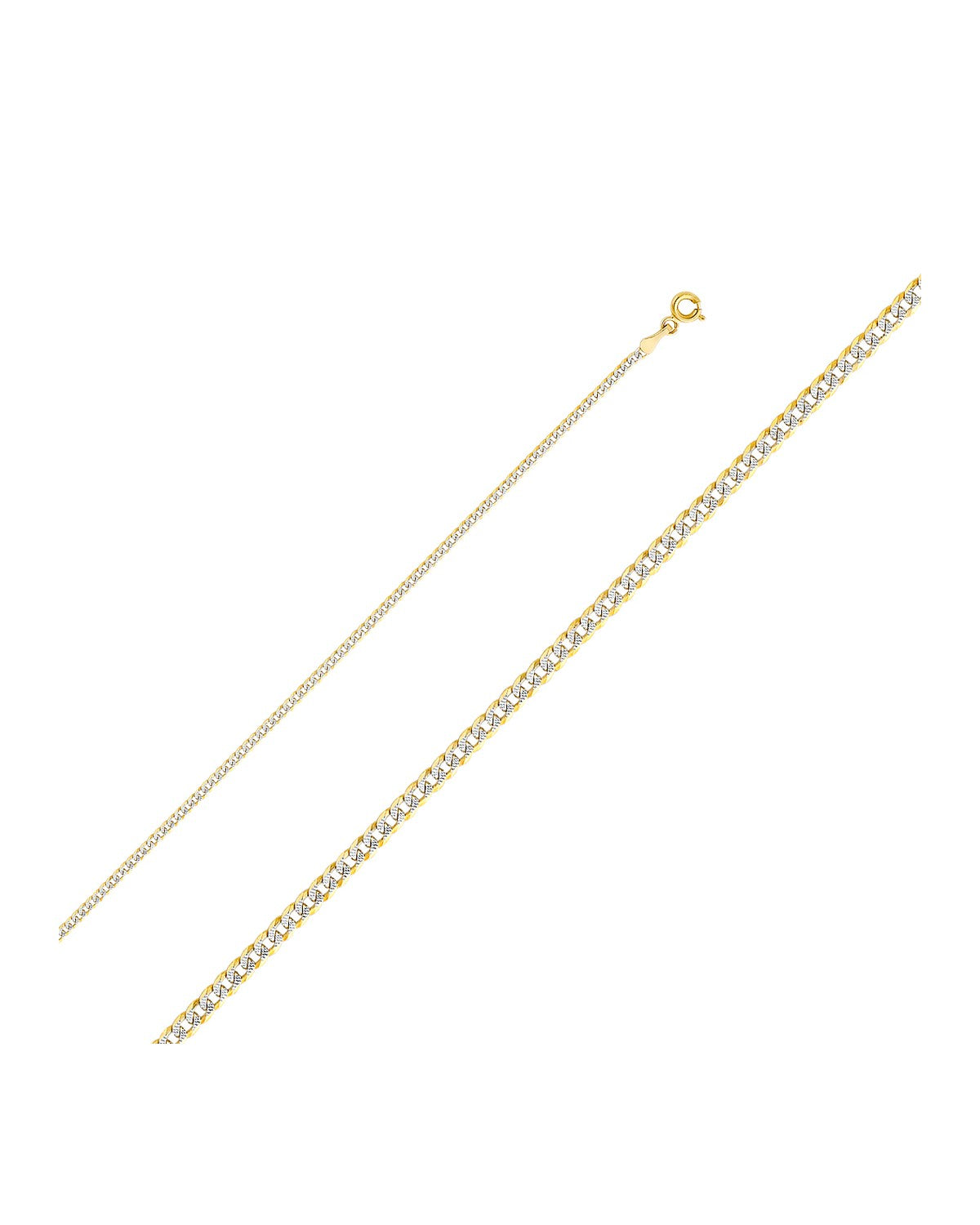 14K Yellow Gold 2mm Cuban WP Chain (CH-0130)