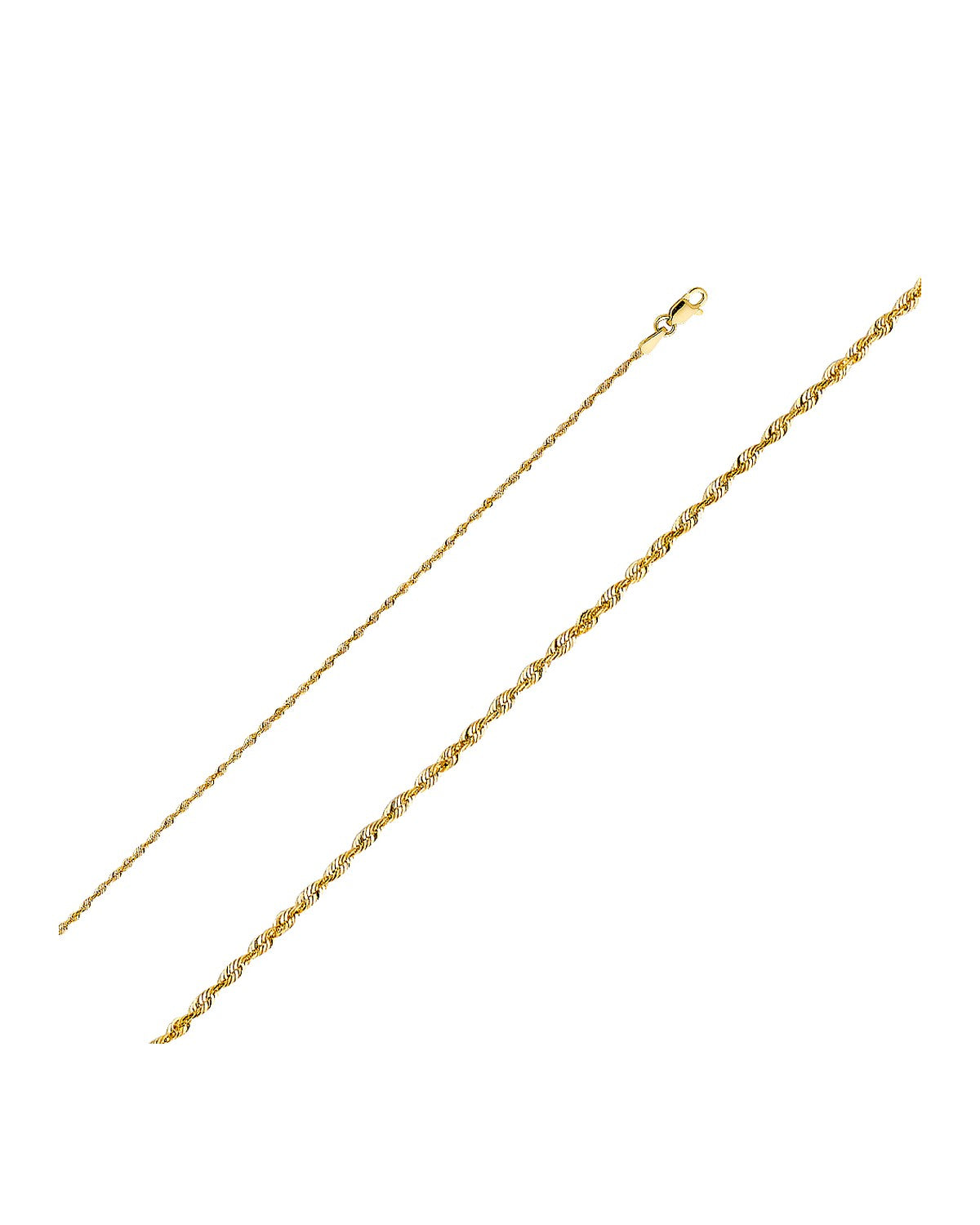 14K Yellow Gold 1.5mm Rope Chain (CH-0140)