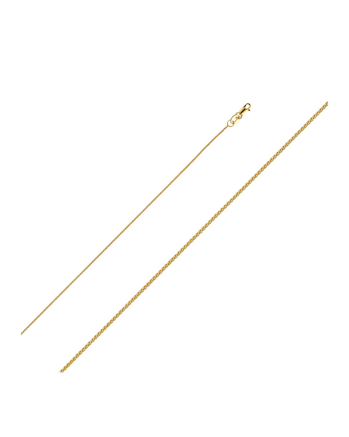 14K Yellow Gold 0.9mm Wheat Chain (CH-0197)