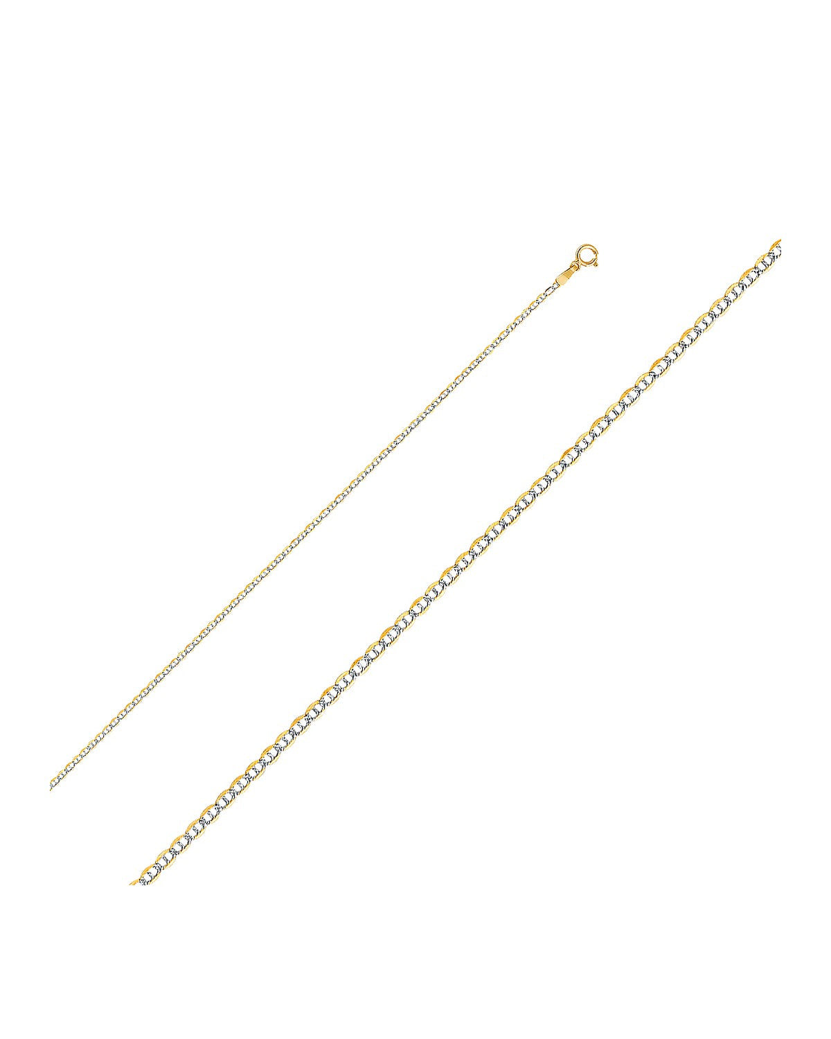 14K Yellow Gold 1.5mm Flat Mariner Chain (CH-0270)