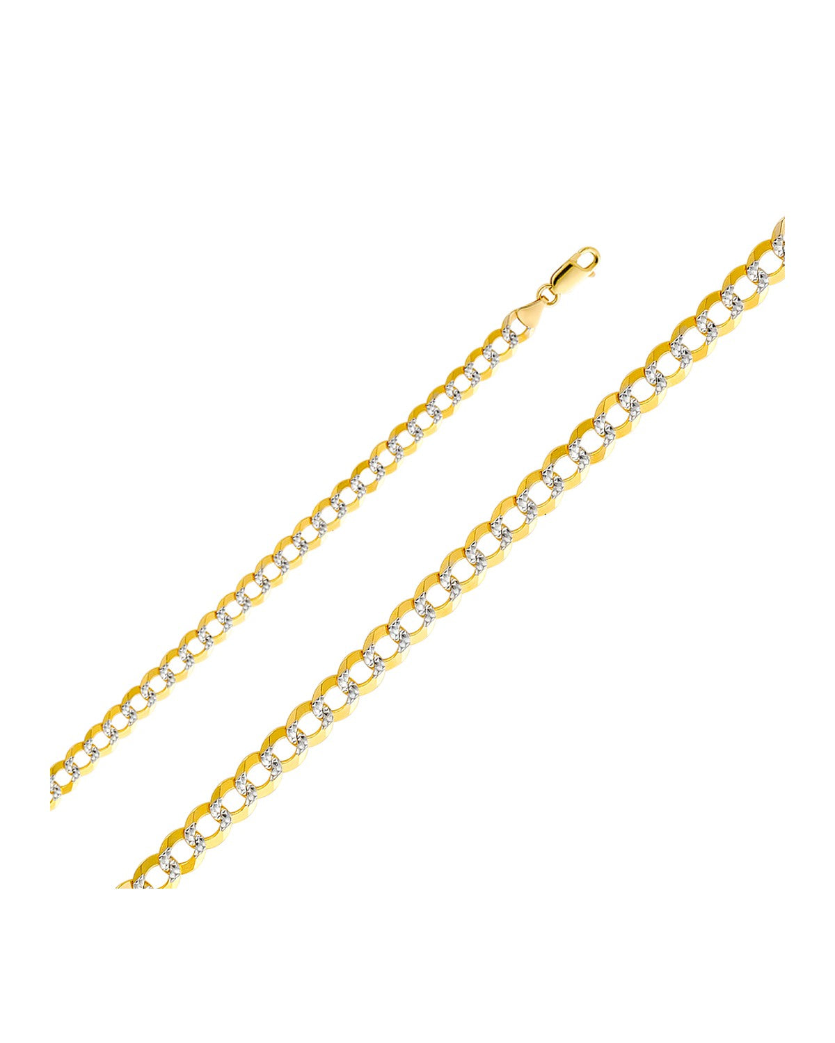 14K Yellow Gold 7mm Cuban WP Chain (CH-0327)