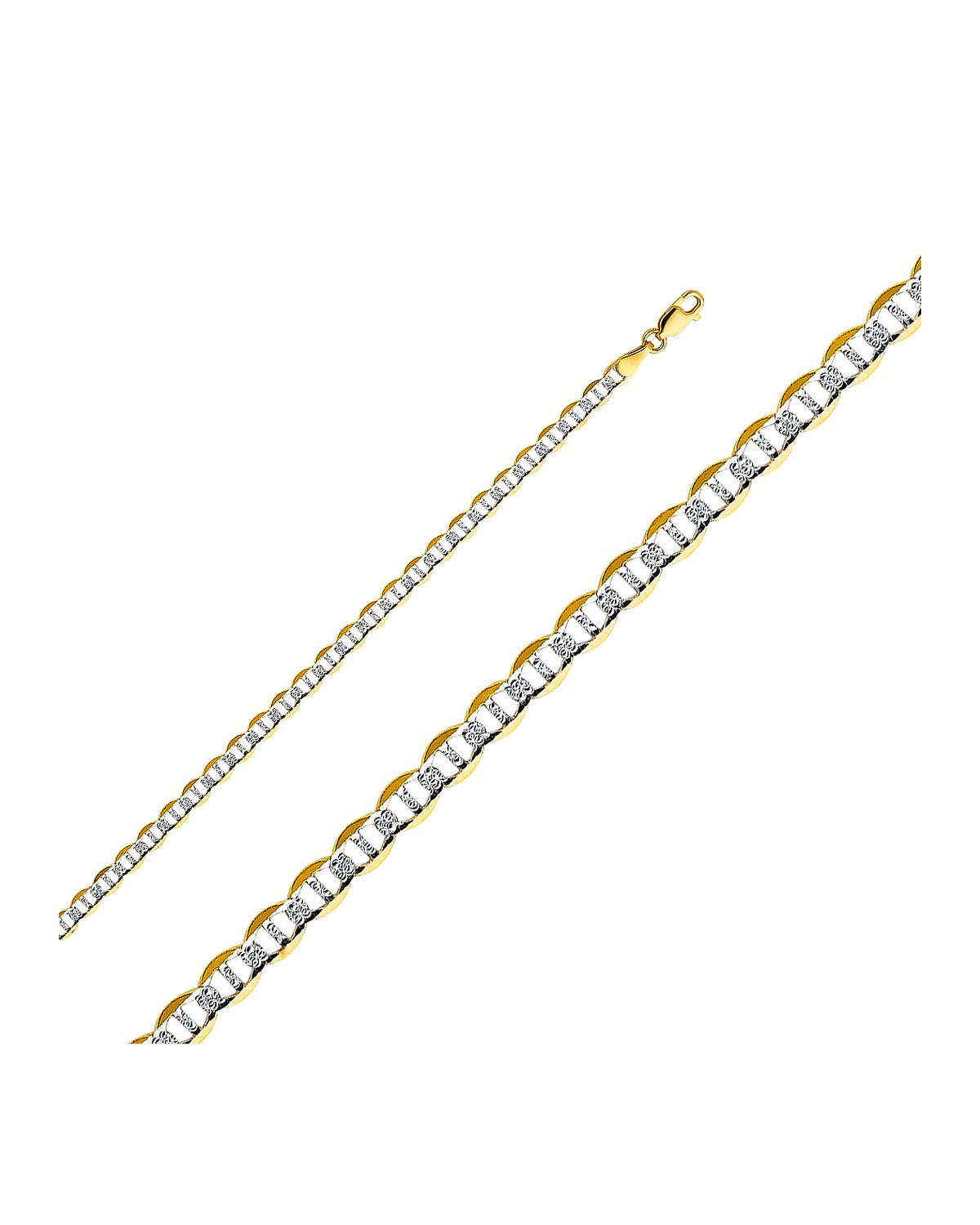 14K Yellow Gold 4.4mm Flat Mariner WP Chain (CH-0338)