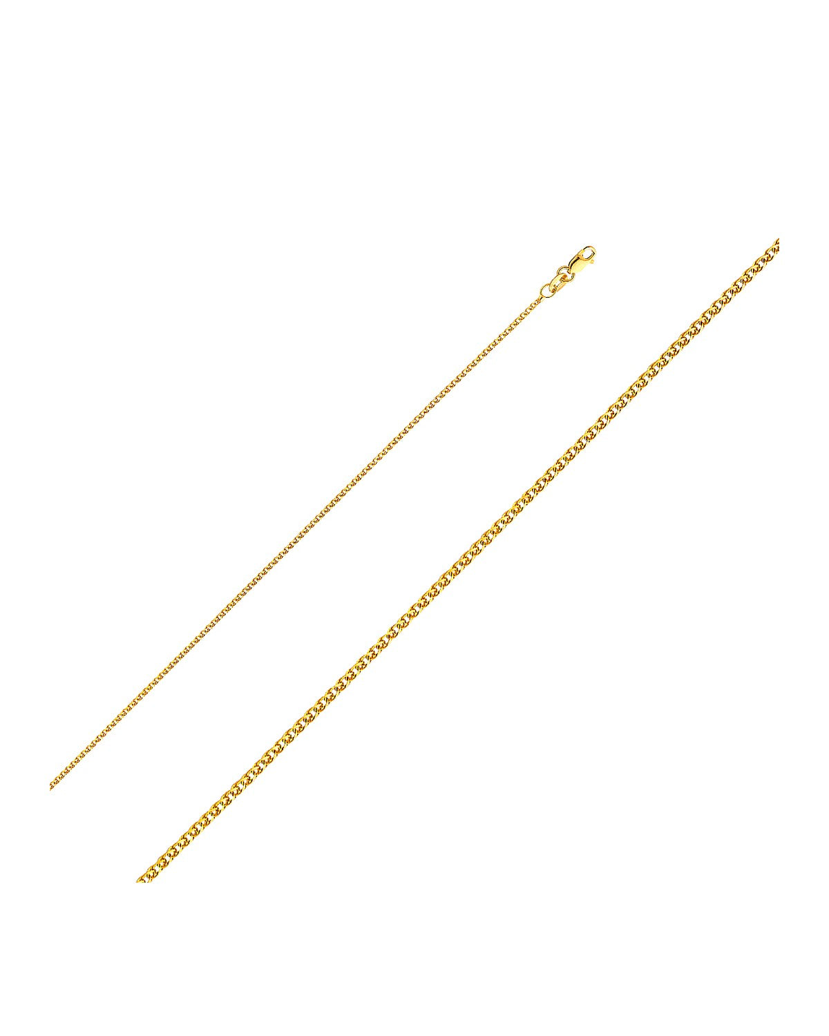 14K Yellow Gold 1.2mm Flat Open Wheat Chain (CH-0465)