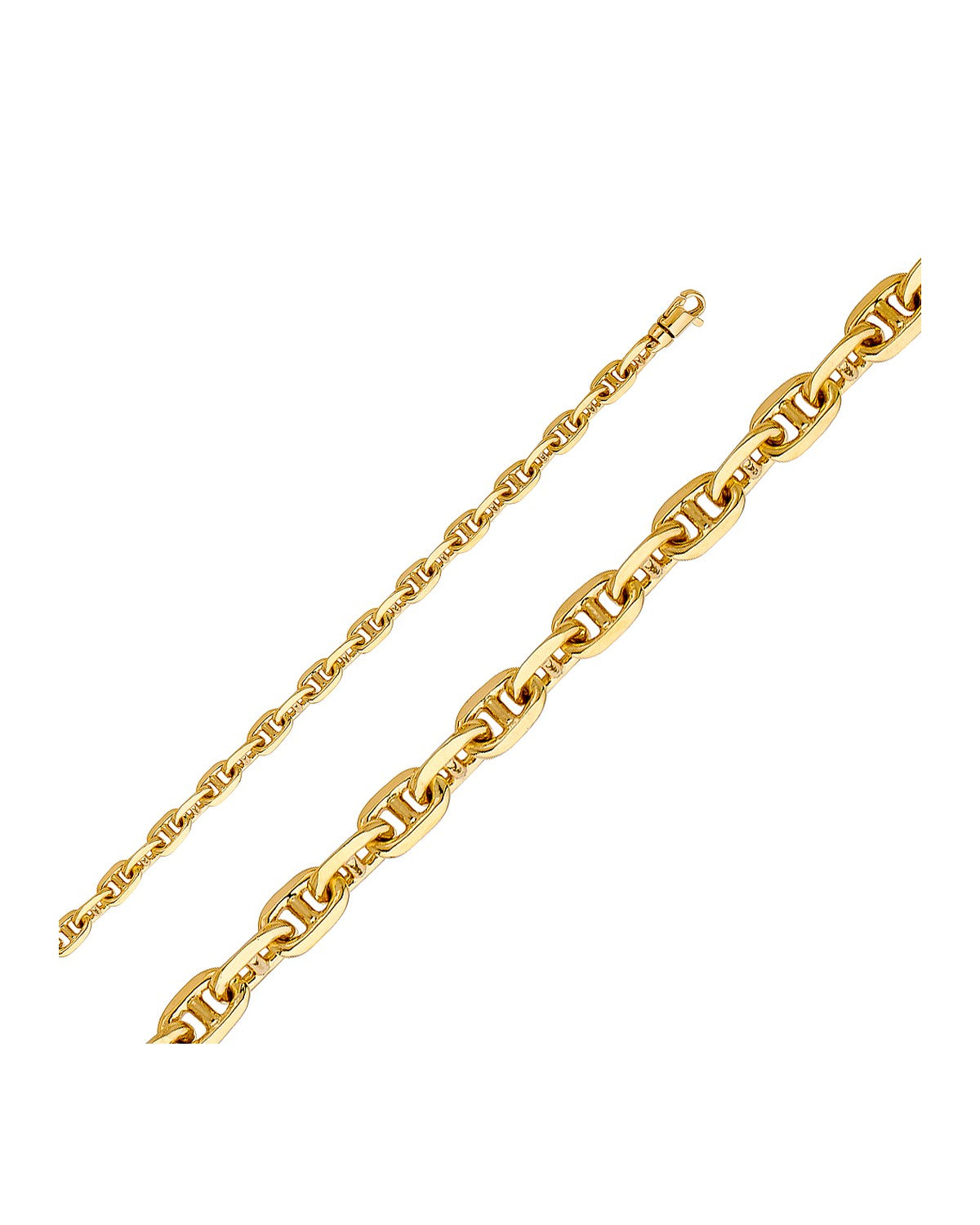 14K Yellow Gold 5.3mm Handmade Chain (CH-0491)