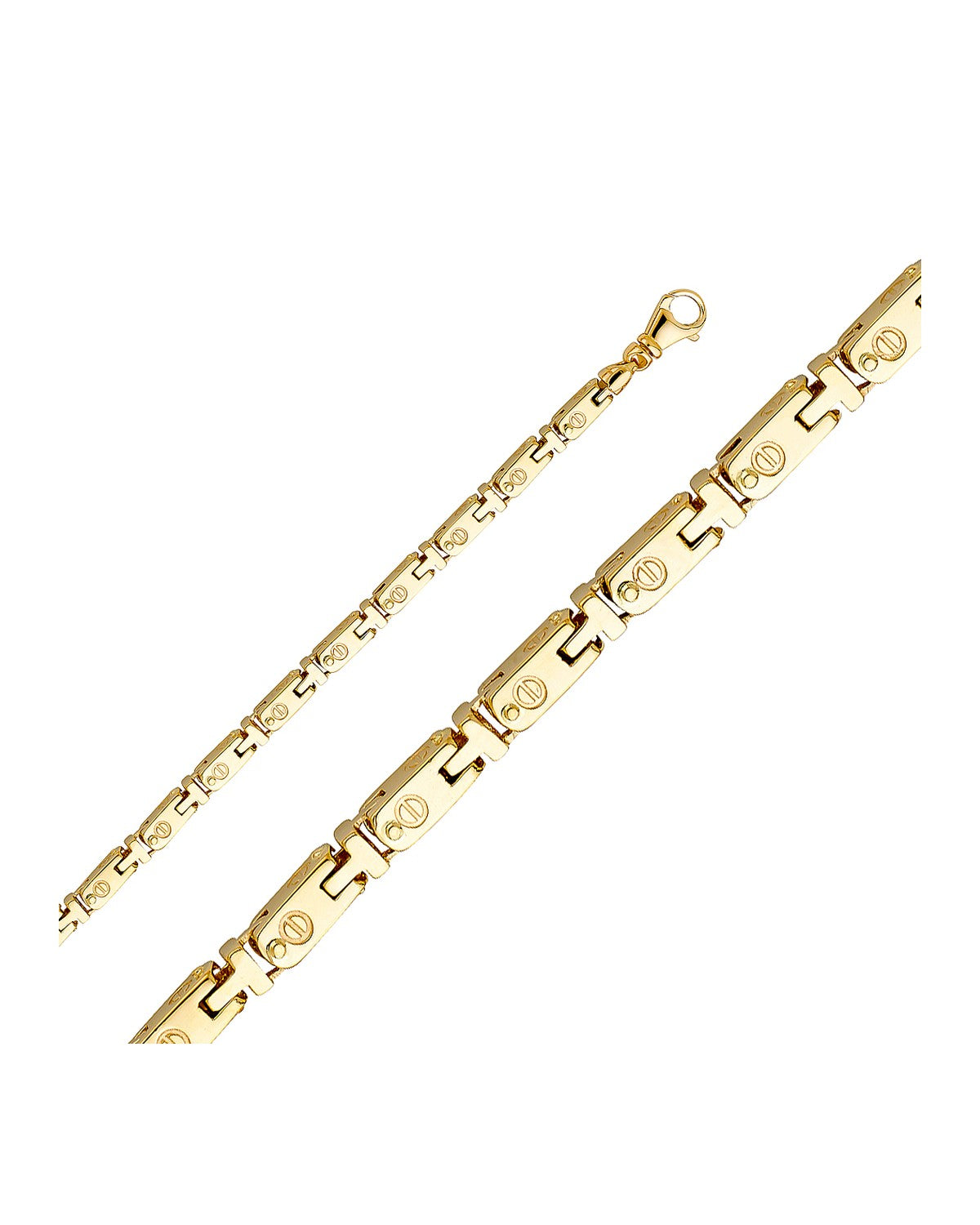 14K Yellow Gold 4.7mm Handmade Chain (CH-0502)