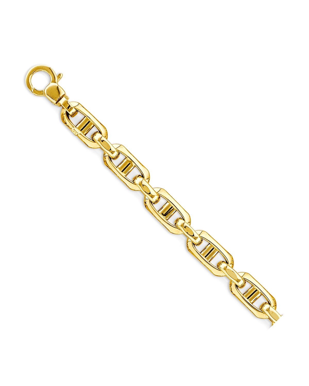 14K Yellow Gold Hollow Anchor Chain (CH-0599)
